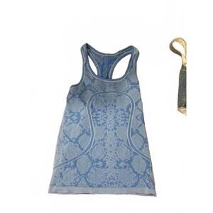 Blue Snake Print Racerback Lululemon Tank Top
